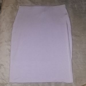 Cream mid skirt